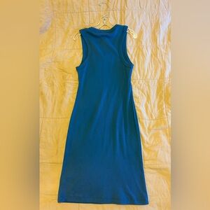 Cornflower blue 100% cotton James Perse tank dress. Never worn. Fits 8 or 10.